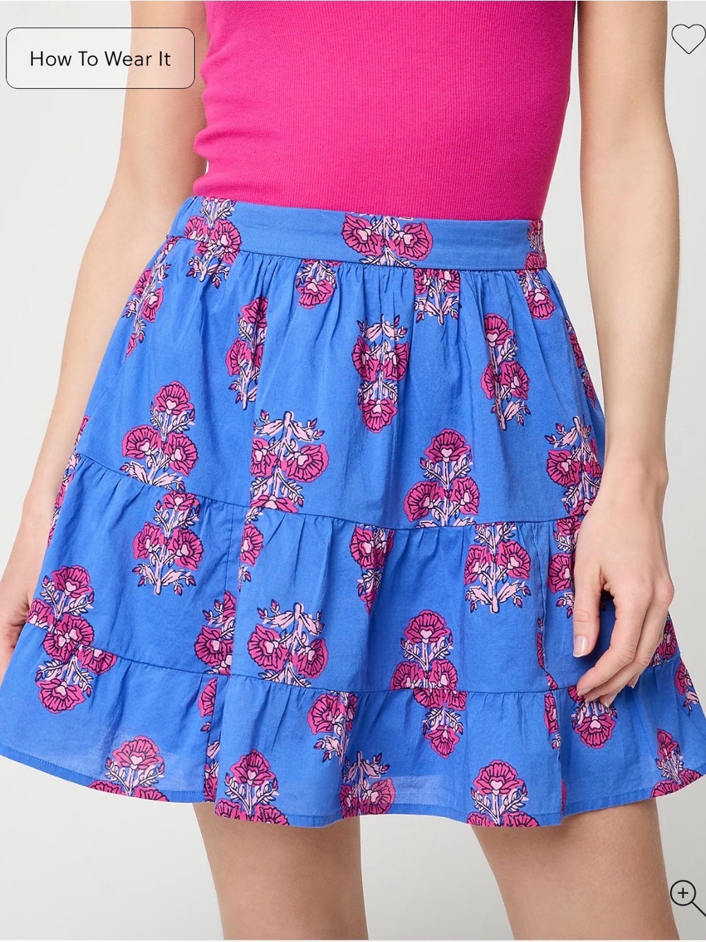 NWT J.Crew Tiered Mini Skirt S